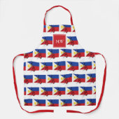 フィリピン国旗 |モノグラム |フィリピン エプロン (正面)