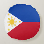 フィリピン国旗 ラウンドクッション (正面)