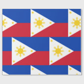 フィリピン国旗 ラッピングペーパー (フラット)