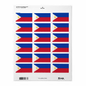 フィリピン国旗 ラベル (フルシート)