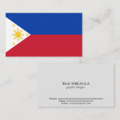 フィリピン国旗 名刺 (正面/裏面)