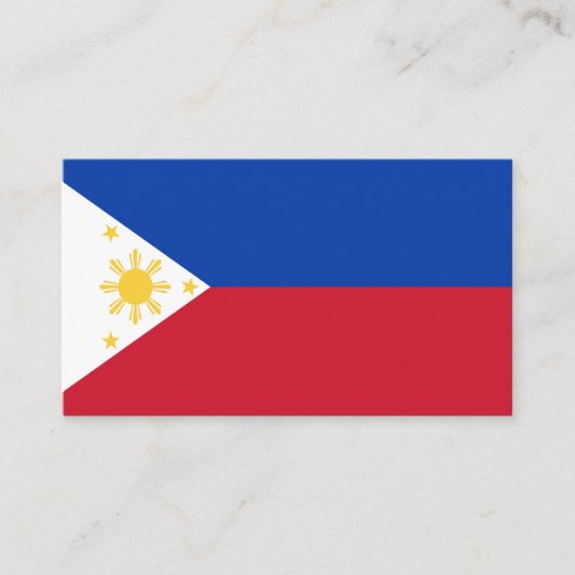 フィリピン国旗 名刺 (正面)