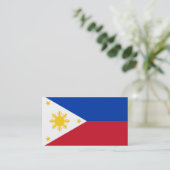 フィリピン国旗 名刺 (スタンド正面)