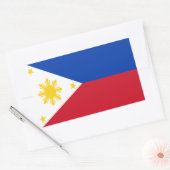 フィリピン国旗 長方形シール (封筒)
