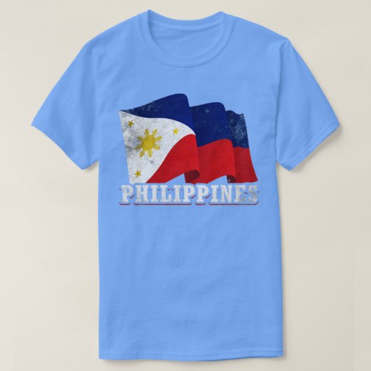 フィリピン国旗 Tシャツ (デザイン正面)