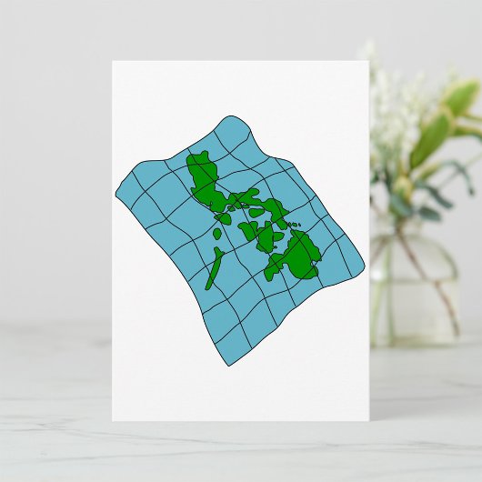 フィリピン地図の招待状 招待状