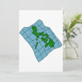 フィリピン地図の招待状 招待状 (スタンド正面)