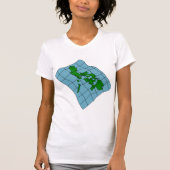 フィリピン地図 レディースTシャツ Tシャツ (正面)