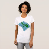 フィリピン地図 レディースTシャツ Tシャツ (正面フル)