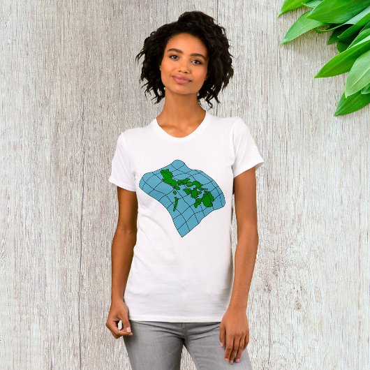 フィリピン地図 レディースTシャツ Tシャツ