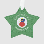 フィリピン天使クリスマスフラッグ パーソナライズ オーナメント (裏面)