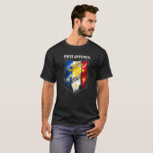 フィリピン女性 フィリピン人 プライド 国旗 島 Tシャツ (正面フル)