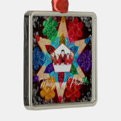 フィリピン家族のカラフルなランタン、口頭のスタイル メタルオーナメント (右)