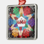 フィリピン家族のカラフルなランタン、口頭のスタイル メタルオーナメント (左)