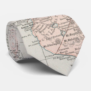 フィリピン島(1901年)のヴィンテージの地図 ネクタイ
