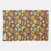 フィリピン料理の柄 キッチンタオル (横)