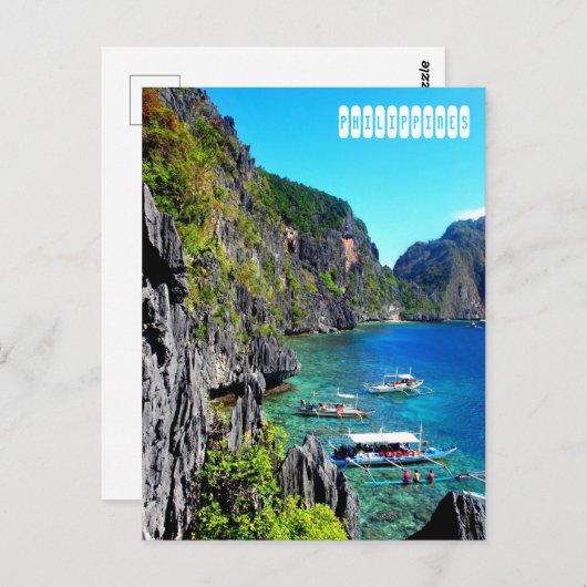 フィリピン旅行はがき ポストカード (正面/裏面)