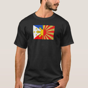 フィリピン日本の日本国旗Fr Tシャツ
