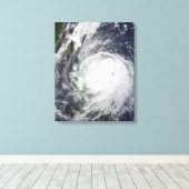 フィリピン沖の台風ルピット キャンバスプリント (インサイチュ (ウッドフロア))