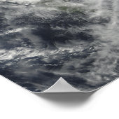 フィリピン沖の台風ルピット ポスター (角)