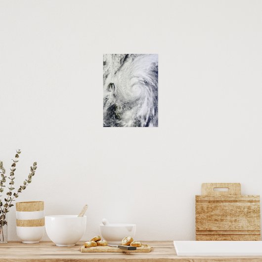 フィリピン海のチャバ台風 ポスター (キッチン)