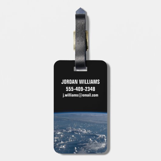 フィリピン海を横切る雲の影 ラゲッジタグ (裏面縦)