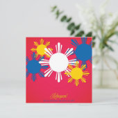 フィリピン独立記念日の招待状 招待状 (スタンド正面)