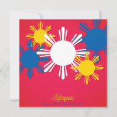 フィリピン独立記念日の招待状 招待状 (正面)