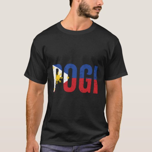 フィリピン笑わされる国旗の贈り物Iにおけるポギの声明 Tシャツ (正面)
