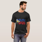 フィリピン笑わされる国旗の贈り物Iにおけるポギの声明 Tシャツ (正面フル)