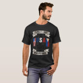 フィリピン米国アメリカ国旗 Tシャツ (正面フル)