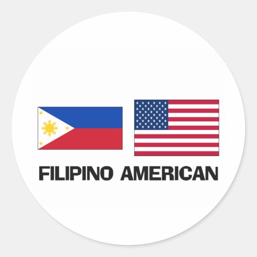 フィリピン系アメリカ人 ラウンドシール (正面)