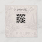 フィリピン結婚パスポートQR エンクロージャーカード (正面)