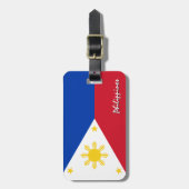 フィリピン荷札、愛国者国旗 ラゲッジタグ (正面縦)