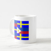フィリピン語 – スウェーデン語 コーヒーマグカップ (正面左)