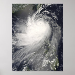 フィリピン諸島上空の台風ヌリ ポスター