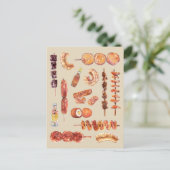 フィリピン通りフードインウォーター色フィリピン人 ポストカード (スタンド正面)