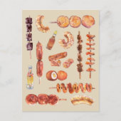 フィリピン通りフードインウォーター色フィリピン人 ポストカード (正面)