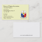 フィリピン連合の一般的な名刺 名刺 (正面/裏面)