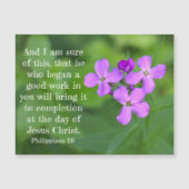 フィリピン1:6ワイルドフラワー磁気カード  (正面)