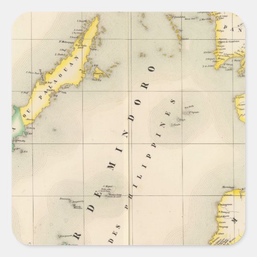 フィリピン・オセアニアNo 6 スクエアシール (正面)