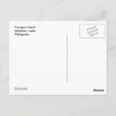 フィリピン・カニガオ島 ポストカード (裏面)