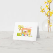 フィリピン·カロリング·クリスマス·カード、水彩 カード (黄色い花)