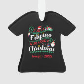 フィリピン – クリスマスを愛するフィリピン人 オーナメント (裏面)