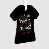 フィリピン – クリスマスを愛するフィリピン人 オーナメント (正面)