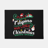 フィリピン – クリスマスを愛するフィリピン人 ドアマット (正面)