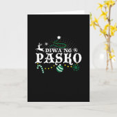 フィリピン クリスマス - Diwa ng Pasko カード (黄色い花)