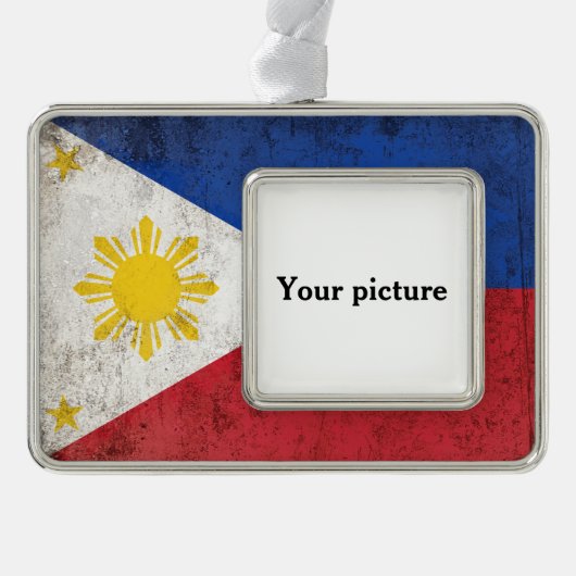 フィリピン シルバープレートフレームオーナメント (正面)