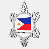 フィリピン スノーフレークピューターオーナメント (右)