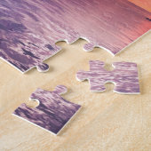 フィリピン・セブ市の美しい紫の夕日 ジグソーパズル (側面)